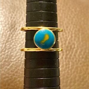 Simplistic Double Band Circle Ring
